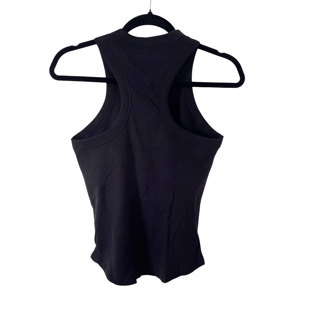 Fabletics Black Ribbed Racerback Tank - Picture 4 of 8